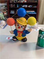 VTG Child's Ceramic Juggling Clown Coin Bank