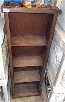 Four Shelf Bookcase, 15"w 7"d & 45" tall