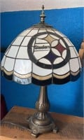 Steelers Stained Glass Tiffany Style Lamp, 20"