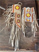 Native Handmade Rawhide Sheath & Bag