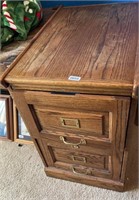 Winners Only Solid Oak Two Drawer File Cabinet