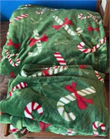 Candy Cane Queen Ultra Soft Blanket & Shams