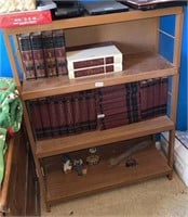 Three Shelf Wood Bookcase, 12"d 33"w 45"t
