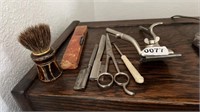 Antique Barber Tools & Fox Cutlery German Razor
