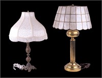 Vintage Cast and Brass Table Lamps