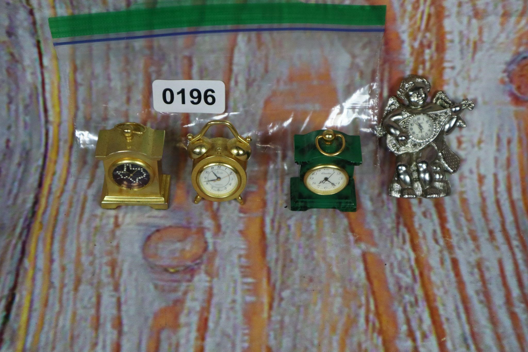 4 miniature Clocks may need batteries
