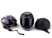 3 Motorcycle Helmets