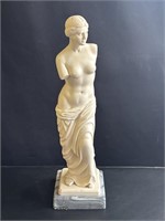 Vintage Venus de Milo statue, initial-signed