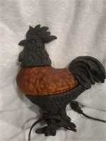 GLASS ROOSTER LIGHT VINTAGE VERY COOL