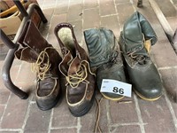 MENS BOOTS- 1 PAIR CABELA'S SIZE 8 & OTHER UNKNOWN