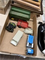 VTG. TOY TRAILERS, TRUCKS AND MORE