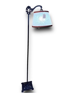 Vtg. Floor Lamp w/ Shade 54" Lamp and 12" Shade