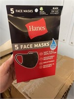 box of face masks haines 5 per pack 100 + packs