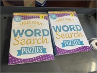 6 large print word search puzzle books