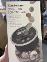 brookstone digital coin counting bank