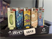45 bic lighters with art designs normal size
