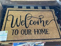 coir doormat WELCOME TO OUR HOME 18 x 27"