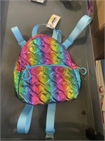 kids rainbow heart backpack, - toddler/small kid