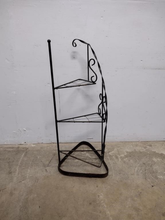 Wrought Iron Stair Step Plant Stand
