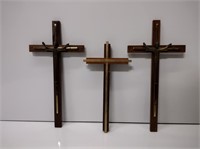 Wood and Brass Crosses