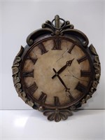 Ornate Cast Resin Wall Clock