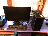 Dell Computer W/ Monitor, Keyboard, Wireless Mouse