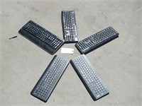 Lot Of 5 Wired & Wireless Computer Keyboards