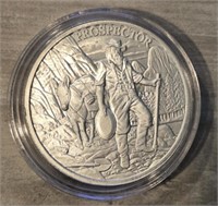 One Ounce Silver Round: Prospector
