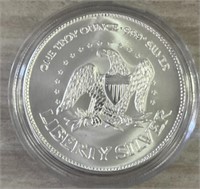 1oz Liberty Bell Silver Round
