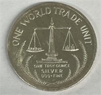 1oz 1982 Silver World Trade Unite Round