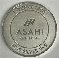 1oz Asahi Refining Silver Round