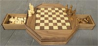Vintage Portable Chess Set