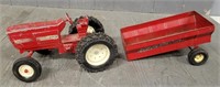 ERTL Red Tractor W/ Grain Trailer