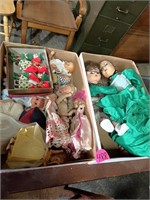 (2) Boxes of Old Dolls (Some Madame Alexander)