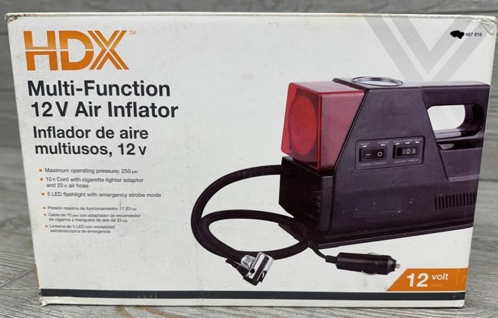 HDX 12V Air Inflator