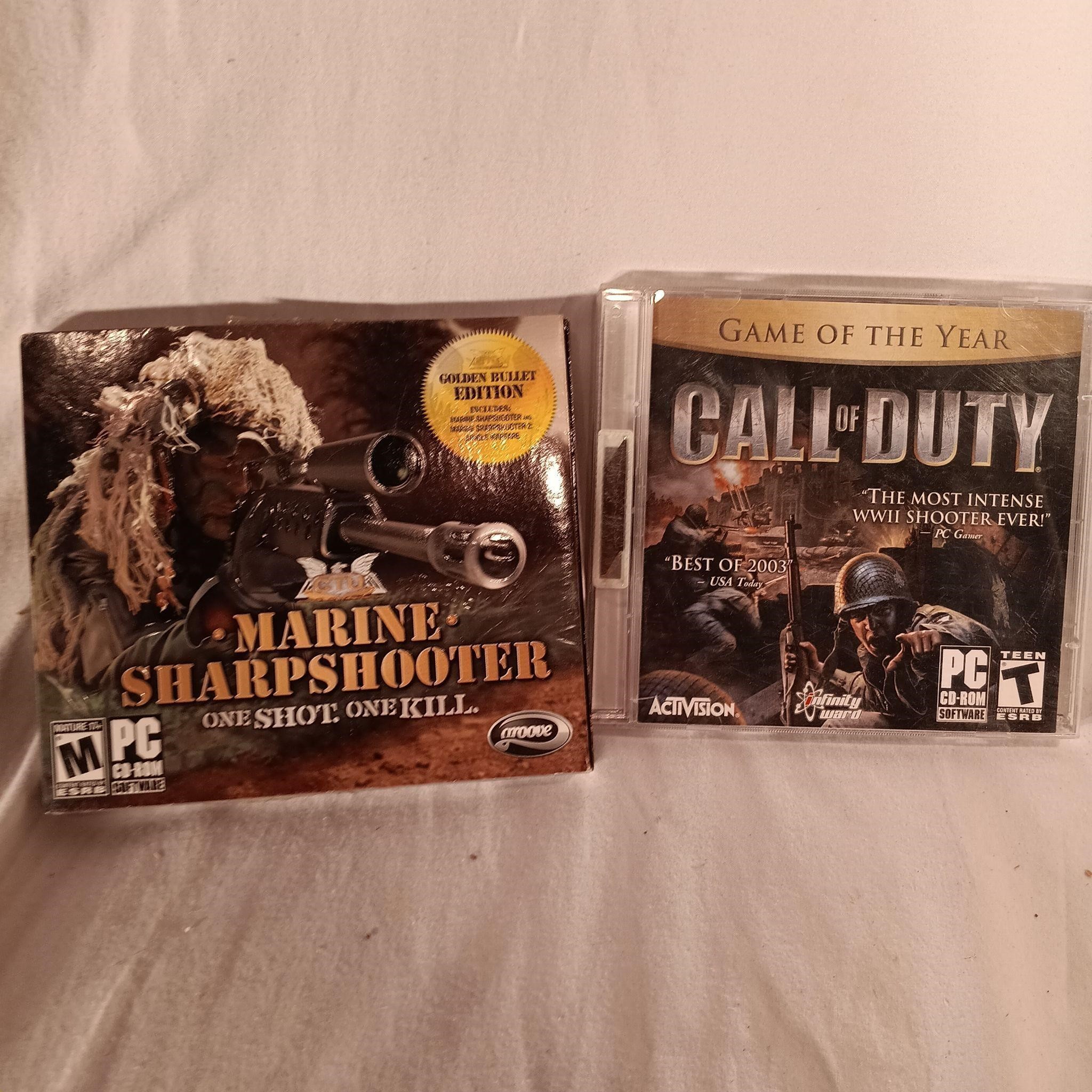 PC Games Marine Sharpshooter & Call of Duty