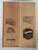 (2) Alberta Springs Whiskey Boxes