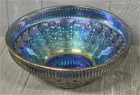 Rainbow Carnival Glass Bowl