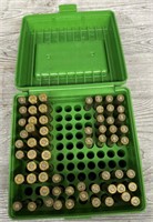 Ammo Storage Box w/ Rifle Cartridges & Casings