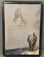 Historian Indian Buffalo Wall Art