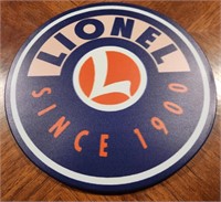 Metal Circular Lionel Sign