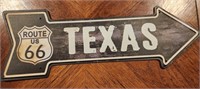 Metal Texas Arrow Sign