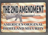 "The Second Amendment" Tin Sign