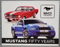 "Mustang 50 Years" Metal Sign