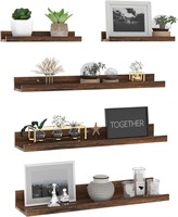 24 Inch Wall Mounted Floating Shelves Set of 5