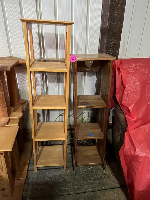 (2) Wood Book Stands