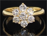 18k Gold Brilliant 1.12 ct VS Natural Diamond Ring