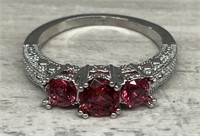 Red Ruby Fashion Ring