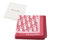 Christian Dior Pink Logo Trotter Scarf