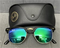 Ray Ban Tortoise Shell Mirrored Sunglasses w/ Case